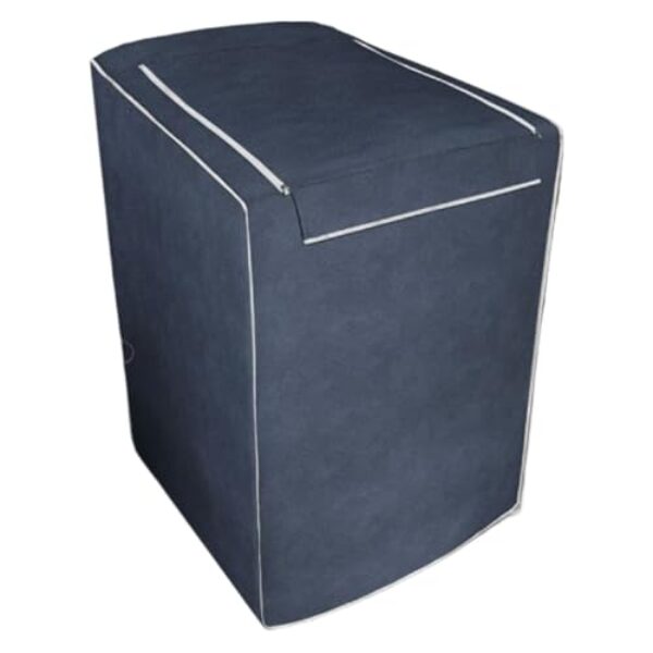 Capa ImpermeáVel Para Lavadora Com Abertura Superior E ZíPer, Modelo Lisa Para 8 A 15kg, Capa Protetora PráTica(Azul 13-18kg COURINO)