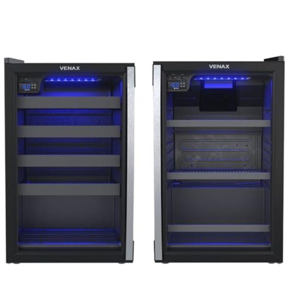 Cervejeira + Adega Venax Blue Light e Piubella 100 Preto 127V