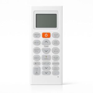 Controle Remoto Universal para Ar Condicionado, Tela LCD Digital, Múltiplas Marcas, Botões de Temperatura e Modo, Branco MOD TGS3790