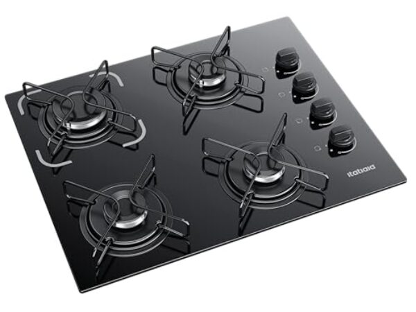 Cooktop 4 Bocas Itatiaia Essencial com Mesa de Vidro Temperado e Acendimento Automático Preto Bivolt