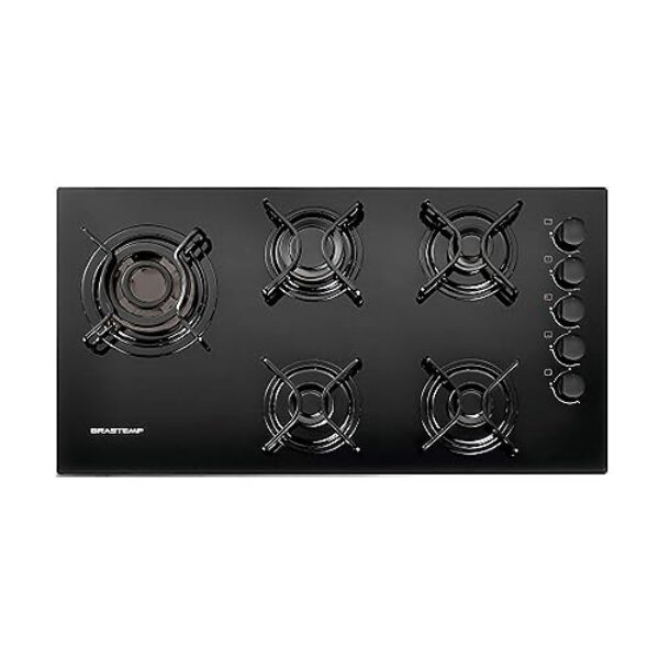 Cooktop 5 bocas Brastemp com quadrichama e acendimento automático - BDD85AE BIVOLT