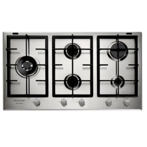 Cooktop 5 bocas Brastemp Gourmand Inox com duplachama e trempe com ferro fundido - BDK90DR 220V
