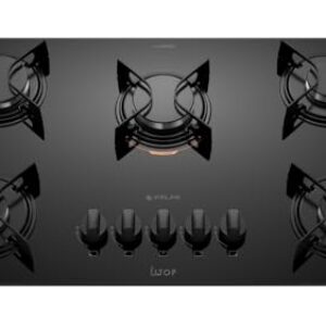 Cooktop 5 Bocas Preto com Mesa de Vidro Atlas U Top Bivolt