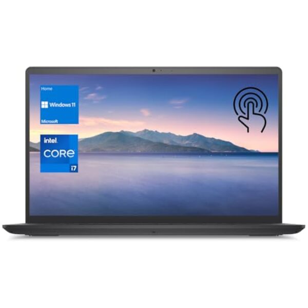 DELL Notebook Inspiron 3520 com tela sensível ao toque i7 de 15,6 polegadas, tela sensível ao toque FHD de 15,6 polegadas, Intel Core i7-1255U, 16 GB de RAM, SSD de 1 TB, teclado numérico, webcam,