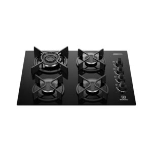 Electrolux Cooktop 4 Bocas a Gás Electrolux Mesa Vidro Experience Tripla Chama e Grade de Ferro (KE4GC) Bivolt