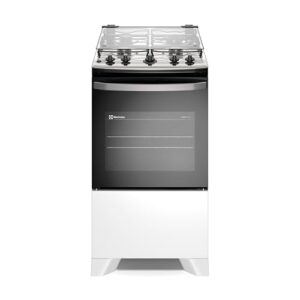 Electrolux Fogão 4 bocas Electrolux Efficient Branco Mesa Inox, PerfectCook e VaporBake® (FE4IW) Bivolt