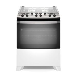 Electrolux Fogão 5 bocas Electrolux Branco Efficient Mesa Inox, PerfectCook e VaporBake® (FE5IW) Bivolt