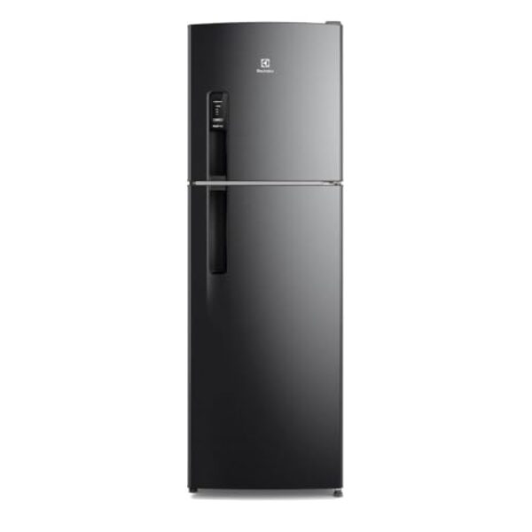 Electrolux Geladeira Electrolux Frost Free 400L AutoSense Duplex Black Inox Look (TF44B) 127V