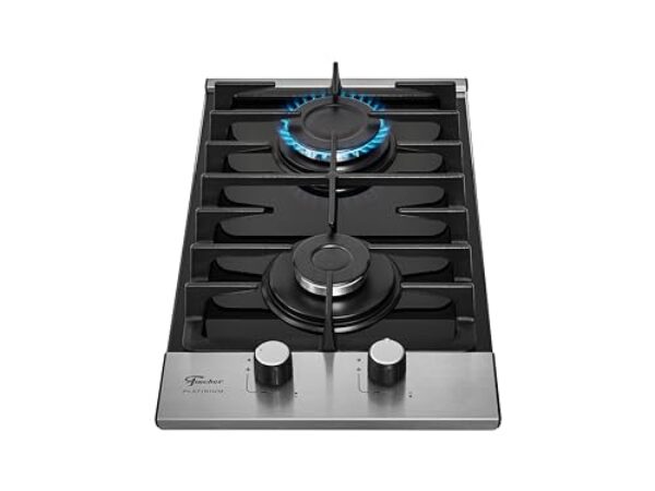 FISCHER COOKTOP À GÁS 2 BOCAS PLATINIUM MESA VIDRO PRETO 33795-92120