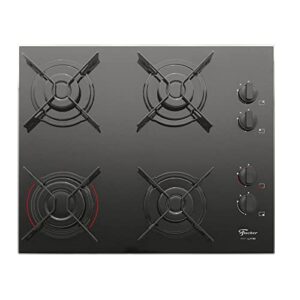 FISCHER COOKTOP À GÁS 4 BOCAS FIT LINE MESA VIDRO PRETO BIVOLT - 26342-57175