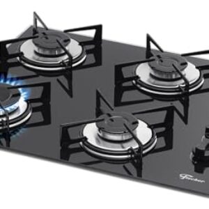 FISCHER COOKTOP GÁS 4 BOCAS MESA VIDRO PRETA BIVOLT 1519-5713