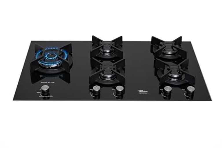 FISCHER COOKTOP GÁS 5 BOCAS TC INFINITY DUO BLAZE MESA VIDRO BLACK BIVOLT 31800-82260