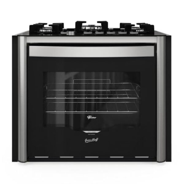 FISCHER FOGÃO DE EMBUTIR À GÁS 5 BOCAS TRIPLA CHAMA GRAN CHEFF COM DOURADOR 127V - 28550-65542