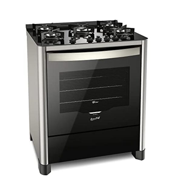 FISCHER FOGÃO DE PISO À GÁS 5 BOCAS GRAND CHEFF SILVER BIVOLT - 26989-59777