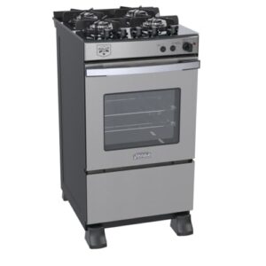 Fogao 4 Bocas Venax Gaudi Vetro Vitreo Inox Gas Glp 127 V