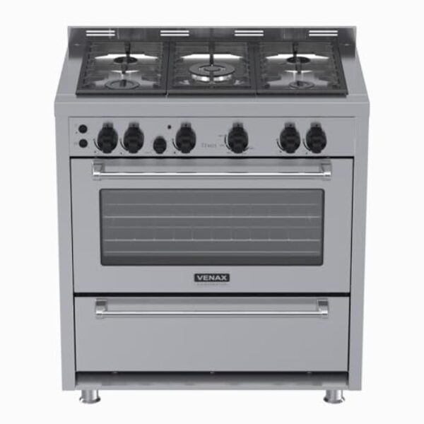 Fogao 5 Bocas Venax Temis Inox Gas GLP 220 V