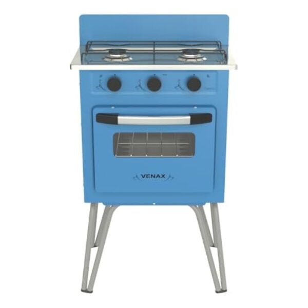 FOGAO A GAS GEMINI 2 Q VETRO AZUL GAS GLP