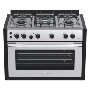 Fogao de Embutir 5 Bocas Venax Gaudi Platinum GII Inox Gas GLP 220V