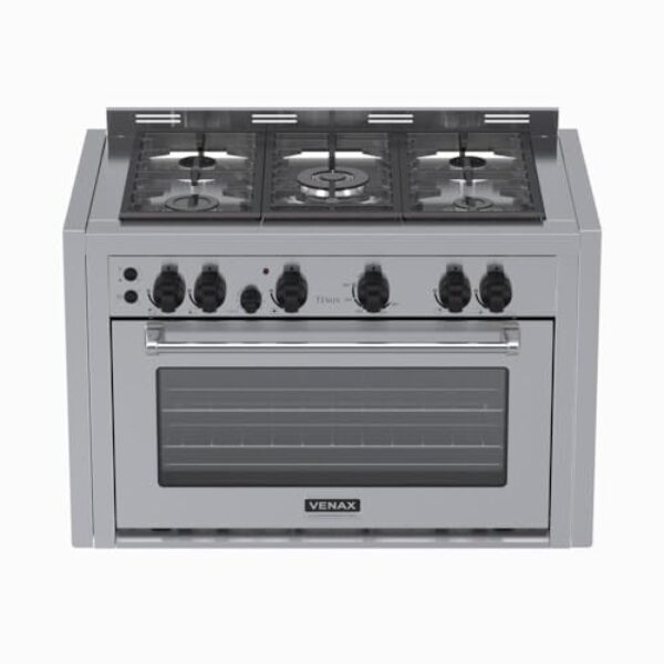 Fogao de Embutir 5 Bocas Venax Temis Inox Gas GLP 220 V
