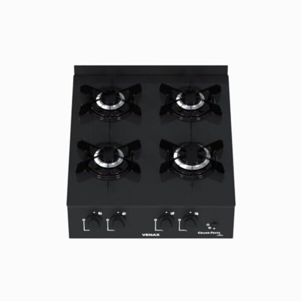 Fogao de Mesa 4 Bocas Venax Grand Petit Line Preto Gas GLP