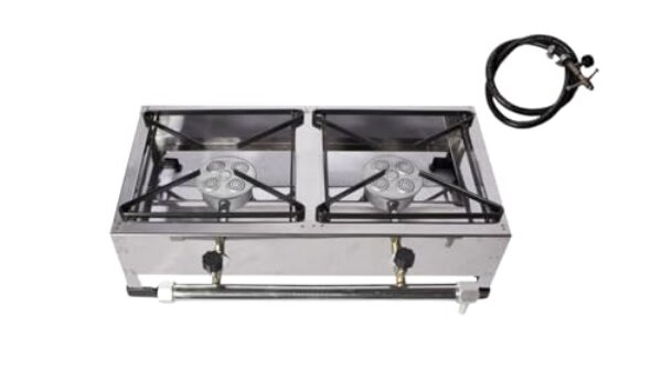 Fogareiro Fogão Industrial A Gás 2 Boca Ap Inox 430