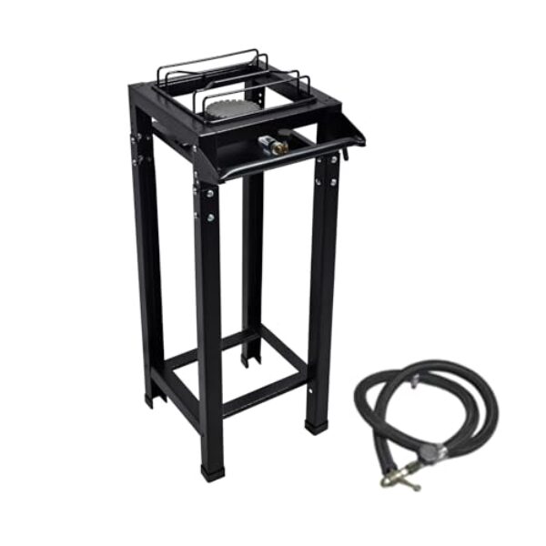 Fogão 1 Boca Industrial Alta Pressão Ferro Fundido Preto Roa