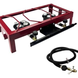 Fogão 2 Bocas Semi Industrial Alta Pressão Com Mangueira Roa