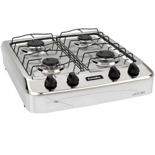 Fogão 4B Laguna Mesa, Inox - 0104001456, Branco, Esmaltec