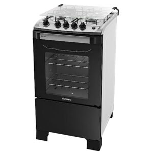 Fogão 4 Bocas a Gás Itatiaia New Dream Acendimento Automático Forno Limpa Fácil Branco/Preto Bivolt