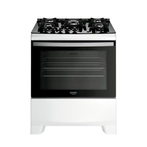 Fogão 4 Bocas Dako Supreme Glass Mesa De Vidro Branco Bivolt