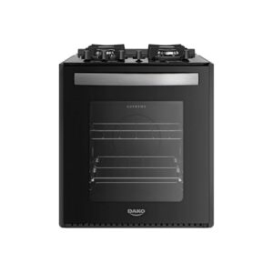 Fogão 4 Bocas de Embutir Dako Supreme Mesa de Vidro Bivolt - Preto