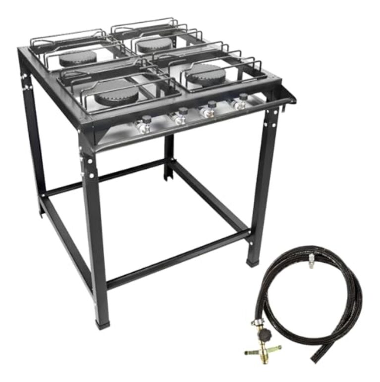 Fogão 4 Bocas Grande Industrial Ferro Fundido Alta Pressão