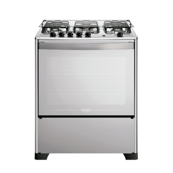 Fogão 5 Bocas Dako Magister Style Espelhado com Mesa Inox Bivolt