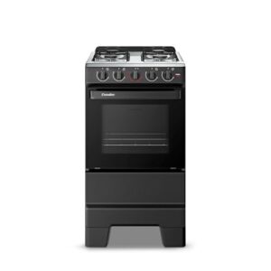 Fogão a Gás Mesa Inox e Forno 50L Limpa Fácil Esmaltec IDEAL POP F4ISP Cor Preto 4 bocas