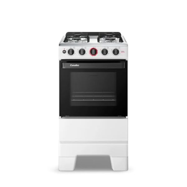 Fogão a Gás Mesa Inox Forno 50L Limpa Fácil e Acendimento Automático Esmaltec IDEAL Super F4IAB Cor Branco 4 bocas Bivolt