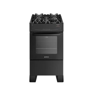 Fogão Atlas 4 Bocas preto Mônaco Top Glass com Acendimento automático - Bivolt