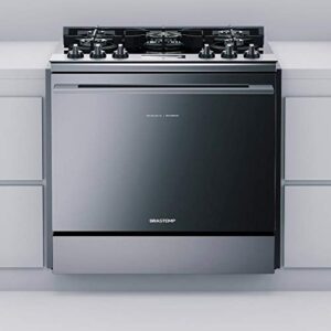 Fogão Brastemp 5 Bocas De Embutir Cor Inox Com Mesa De Vidro E Touch Timer Com Autodesligamento - BYS5VCR 110V