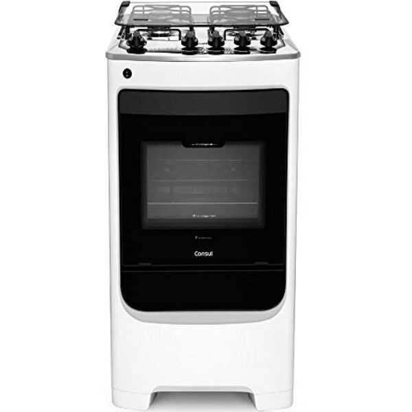 Fogão Consul 4 bocas Branco com acendimento automático - CFO4NAB BIVOLT