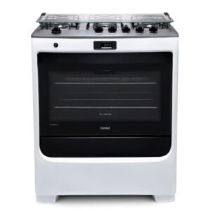 Fogão Consul 5 bocas branco com duplachama e timer digital - CFS5QAB BIVOLT