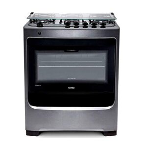 Fogão Consul 5 bocas cor Inox com botões removíveis - CFS5NAR