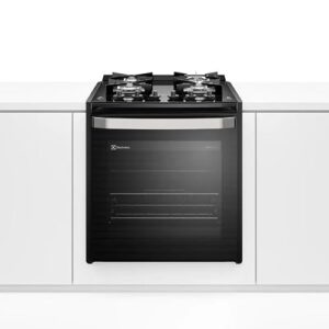 Fogão de Embutir 4 bocas Electrolux Preto Experience com Mesa de Vidro, PerfectCook360 e VaporBake (FE4EP) 220V