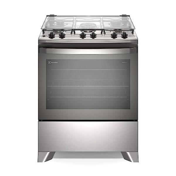 Fogão Electrolux 5 bocas Efficient com PerfectCook Cinza FE5IC - Bivolt
