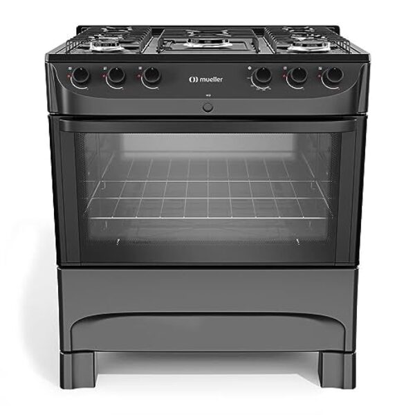 Fogão Mueller 5 Bocas Preto Fosco MFI5BC - Bivolt
