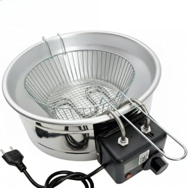 Fritadeira Elétrica Industrial Residencial 5L Tacho Redondo Batata Coxinha Frango(220V)