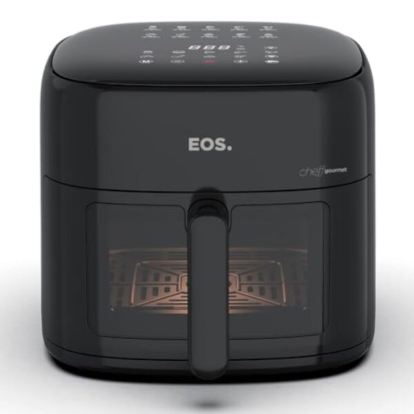 Fritadeira Sem Óleo Air Fryer Eos Chef Gourmet 6.2 Litros Compacta Digital Preto Eaf60p 110v