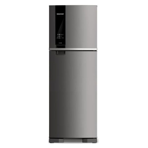 Geladeira Brastemp Frost Free Duplex 375 litros cor Inox com Espaço Adapt - BRM45JK 220V