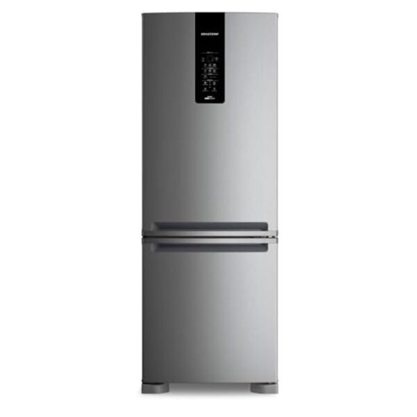 Geladeira Brastemp Frost Free Inverse A+++ 461 litros cor Inox com tecnologia Inverter e Freeze Control Advanced - BRE59FK 220V