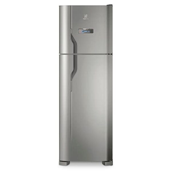 Geladeira Electrolux Frost Free 371L Turbo Congelamento Duplex Cor Inox (DFX41) 127V