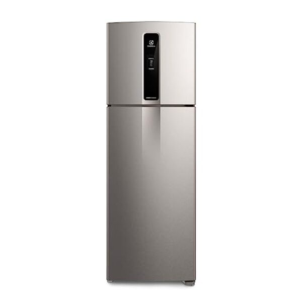 Geladeira Electrolux Frost Free Duplex Efficient com AutoSense cor Inox Look 390L (IF43S) 220V