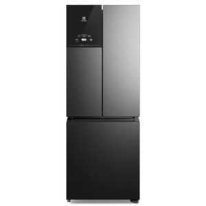 Geladeira Electrolux Frost Free Inverter 480L Efficient AutoSense 3 Portas Black Inox Look (IM7B) 220V